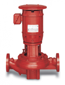 vertical inline fire pump